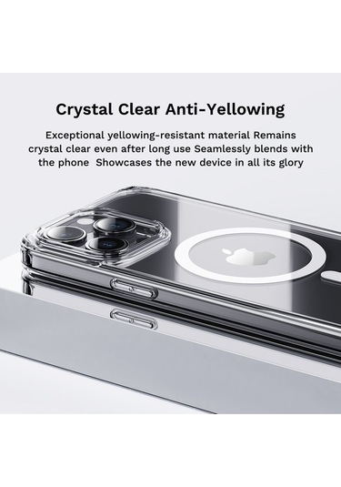 Rock Space İphone Uyumlu 15 Kılıf Magsafe - Şeffaf Şeffaf