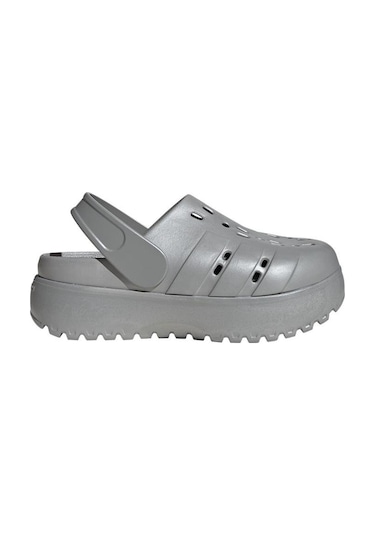 Adidas Kadın Gümüş Terlik Adılette Clog Platform Jq9879 Gümüş