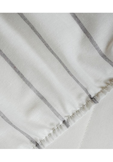 Cotton Collection Tek Kişilik Çizgili Çarşaf Seti Rayuna Renkli