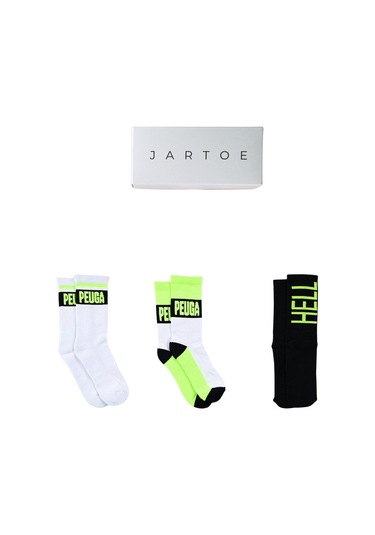 Erkek Rei 3'lü Spor Soket Çorap Renkli