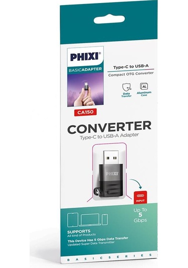 Phixi Basic Ca150 Type-c To Usb-a Destekli Çevirici-172