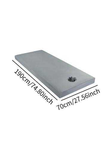 Suntek Masaj Tablo Sayfası Konforlu Kayma Yumuşak Doku Su Gri-70x190cm