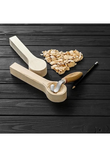 Stryı 150035 Çift Taraflı Ahşap Kaşık Oyma Bıçağı 35 Mm