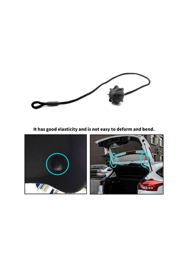 Shineyee Vw Audi İçin Arka Paket Rafı Kordonu Ve Aksesuar Seti - Siyah Kauçuk Ve Naylon