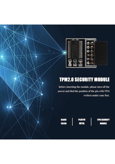 Tpm 2.0 Şifreleme Güvenlik Modülü Uzaktan Kart Lpc-12pın Modülü