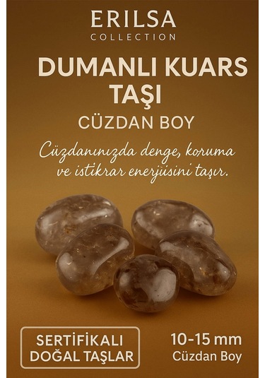 Sertifikalı Dumanlı Kuvars Taşı Kütle 10-15 Mm Denge Koruma Ve