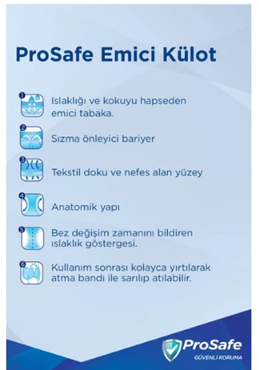 Prosafe Yetişkin Emici Külot 110 - 150 Cm Large 14 Lü