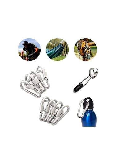 Galvanizli Düz Karabina 4-5-6-8-10-12 Mm Adet Ve Ölçü Seçenekleri