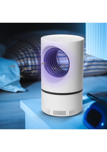 Youmex Ev İçi Uv Led Akıllı Mus Musu Katil Lambası - 360 Süpürge Fanlı, Usb Beslemeli, Çocuk Ve Hamile Dostu, Sessiz Fonsiyonlu - Minimalist Beyaz