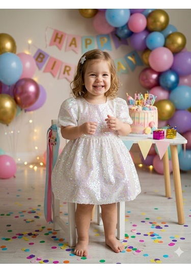 Babydoll Elbise Cumino Beyaz