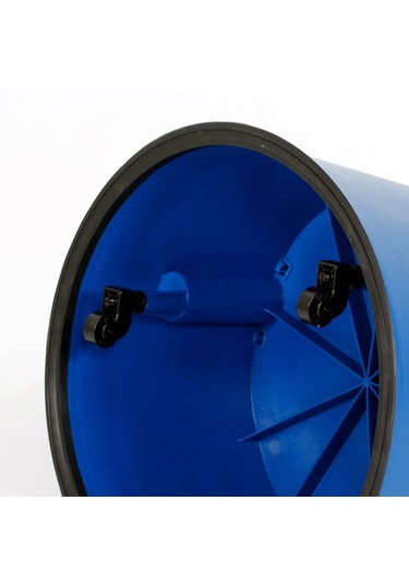 Snapper Mağaza Için Çift Katlı Kaymaz Tekerlekli Tabure Mavi Renk