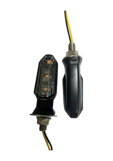 Carub Motosiklet Sinyal Lamba Üniversal 12v Beyaz Cam Sarı Led 2l
