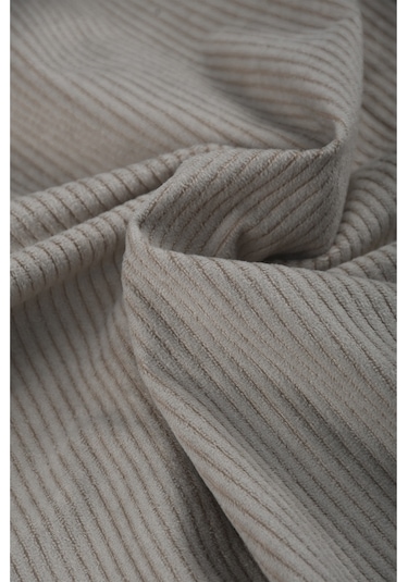 Deepsea Erkek Gri Kadife Fitilli Rahat Kesim Gömlek Yumuşak Dokulu Likralı Kadife Gömlek 2600758 Gri