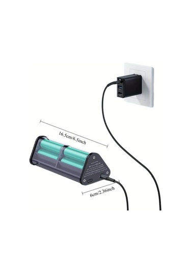 Xuweiwei Şeffaf Ayrılabilir 6 Bölümlü 18650 Kaynaksız Yatak Mobil Kiti Turuncu A6 Kamp Işığı İle