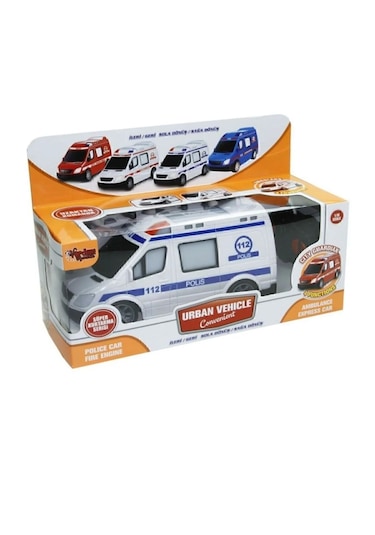 Oyuncak Uz.kumandalı Araba Ful Fonksiyon Sprinter Ambulans, Polis