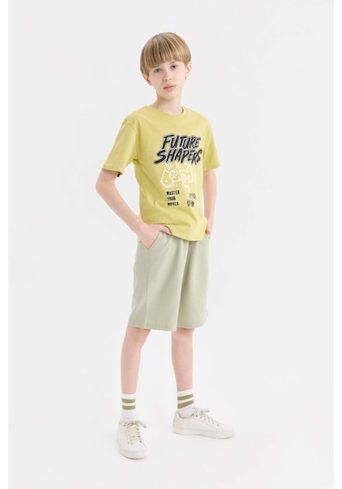 DeFacto Erkek Çocuk Beli Lastikli Cepli Pike Şort B5925A825SMKH271