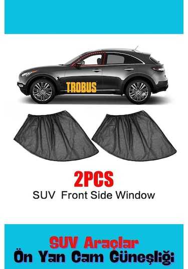 Toyota Land Cruiser 1980 - 1990 Suv Uyumlu Yan Cam Güneşliği Ön Veya Arka