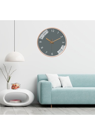 Suntek Ofis Için Duvar Saati Sessiz Hareketsiz Pille Çalışır Diğer