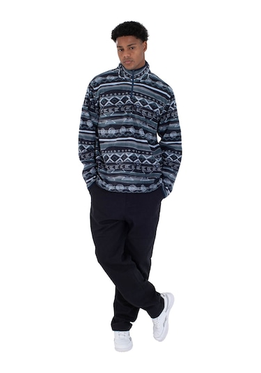 Hurley Hurley Mesa Windchill 1/4 Zip Erkek Mavi Polar 6721 Lacivert