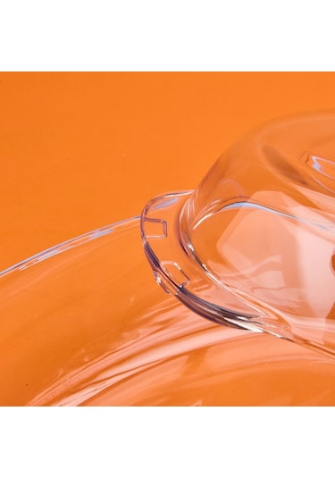 Masterchef Twin Isıya Dayanıklı Oval Cam Tencere Seti - Şeffaf Şeffaf