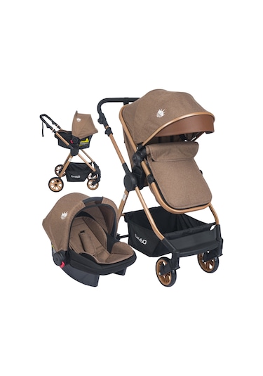 Esse Model Gold Travel Bebek Arabası Luxs Puset Kahve