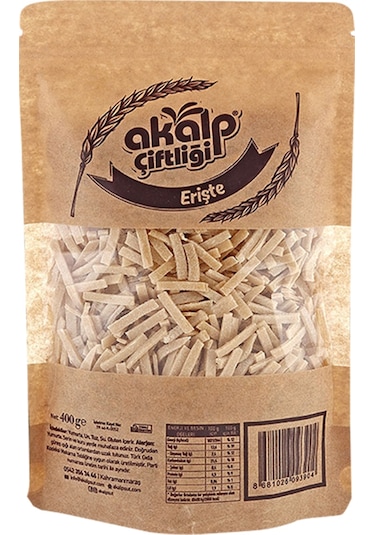 Akalp Çiftliği Ev Yapımı Erişte 400 G