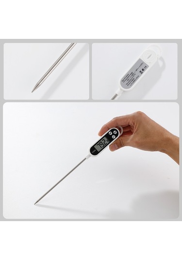 Jian Fan Yağsıcaklığısüttutu Sıvını Ölmek İçin "mutfakgıda Probu Termometresi" Beyaz