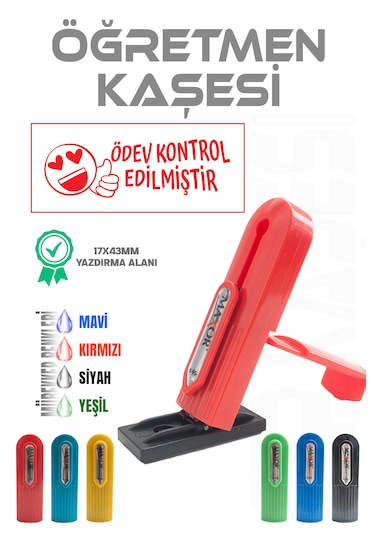 Öğretmen Kaşesi Aferin Kaşesi Ödev Kontrol Edilmiştir2 Cep Kaşesi