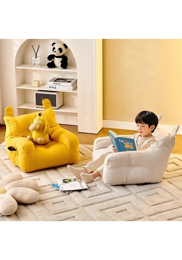 Tekli Kanepe Çocuk Küçük Kanepe Sandalye Bebek Okuma Köşesi Çok Renkli