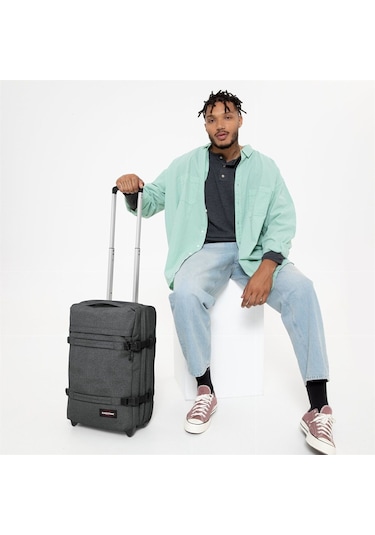 Eastpak Transıt'R S Black Denim Valiz Vfe-Ek0A5Ba777H1