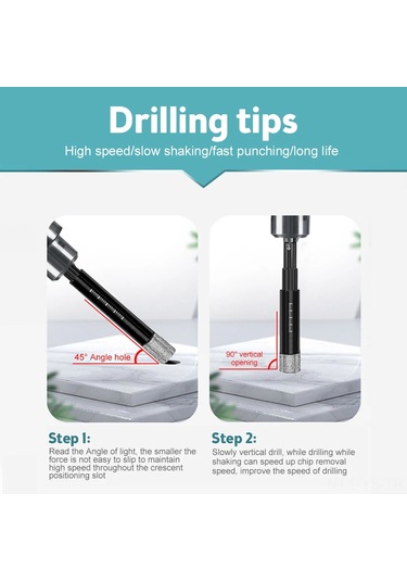 Yunboo 6mm Diamantlı Granit Mermer Delici: Cam Seramik, Seramik Zemin Tülü, Vitrifiye Tuğla İçin Kuru Delme Aleti - Hızlı Ve Dayanıklı