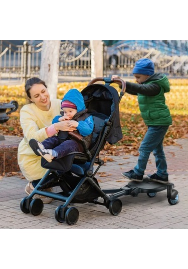 Evrensel Pram Basamak Plakası Adaptörü 2. Çocuk Bebek Scooter
