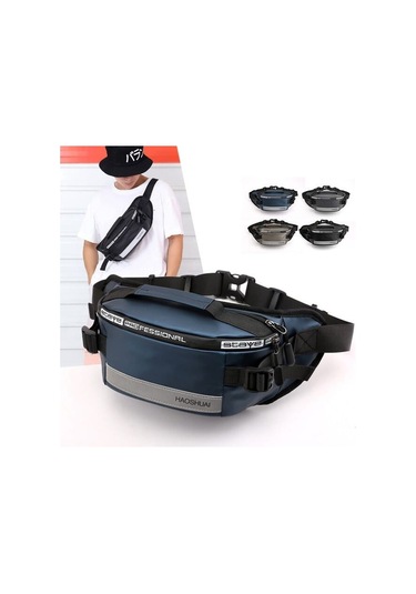 Erkekler Ve Kadınlar İçin Şık Ve Pratik Bel Çantası, Spor Ve Günlük Kullanım İçin Uygun, Rahat Taşınabilir Aksesuar Mavi