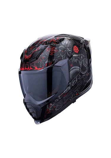 Icon Ultraflite Misanthrope Mıps Kask Siyah Kırmızı