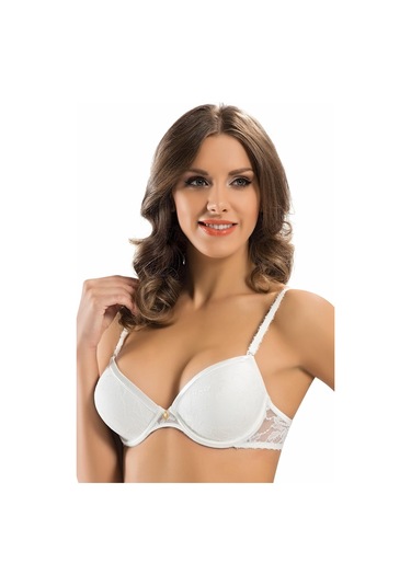 Dantel Push Up Sütyen Kadın 7003 Kırmızı
