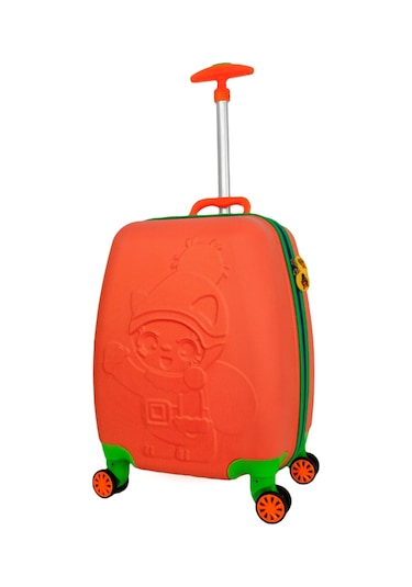 Wexta Wx-410 Disney Serisi Turuncu Kız Çocuk Çocuk Valizi Turuncu