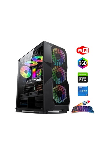Rogame RKT660632 i5-12400F 16 GB 480 GB SSD 6 GB RTX3050 Free Dos Masaüstü Oyuncu Bilgisayarı