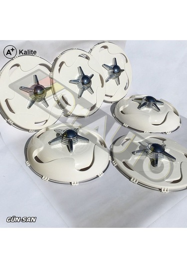 19.5 İnç Bombeli Yıldız Model Jant Kapağı 6'lı Takım