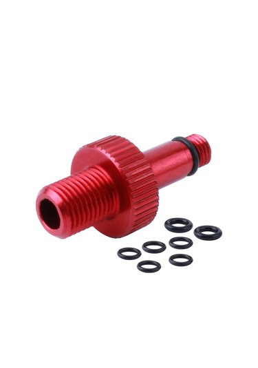 Qingmipy 7075 Alyüminyum Mtb Arka Amortisör Gaz Adaptörü - Rockshox/dt Swiss/marzocchi Uyumlu, Ifp Basınçlandırma, Kırmızı