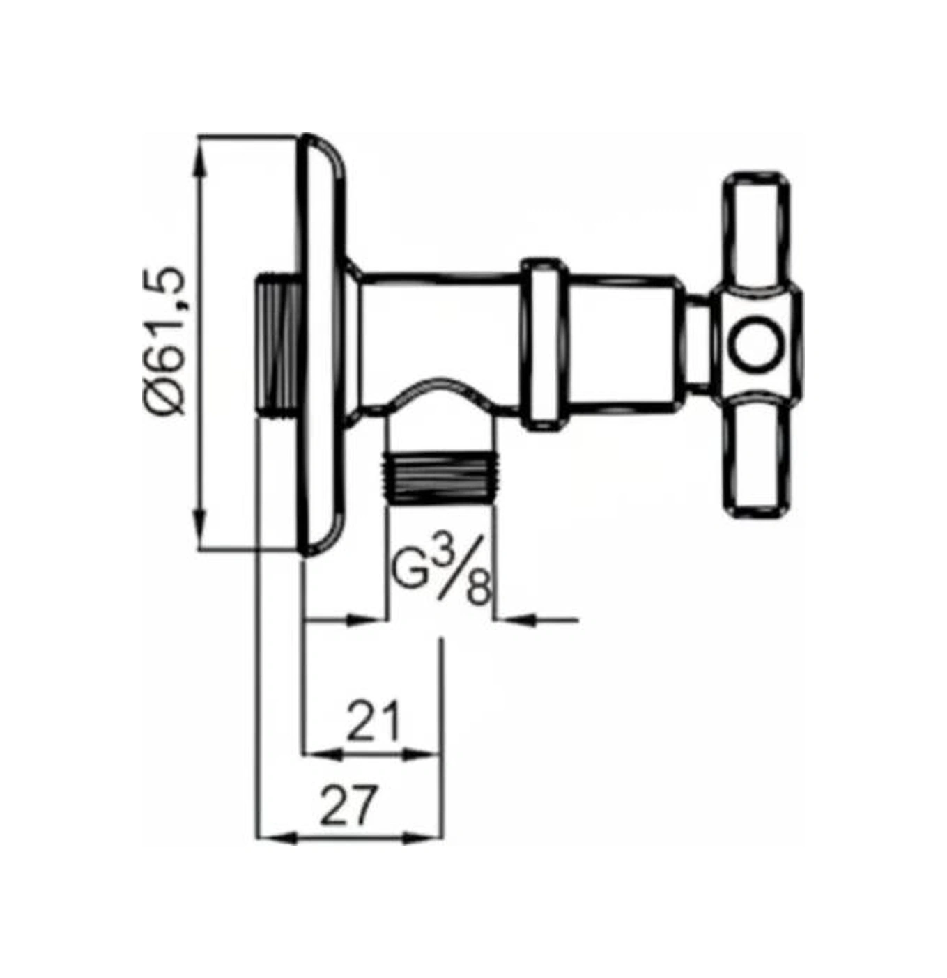Kale A100 Ara Musluk Küçük Krom