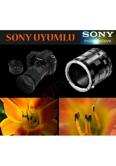 Raypro Manuel Makro Uzatma Tüpü Seti Sony A Mount Uyumlu