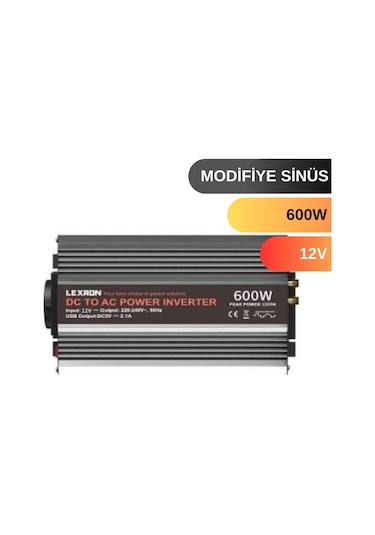 Lexron 600 W Watt 12v Modifiye Sinus İnverter