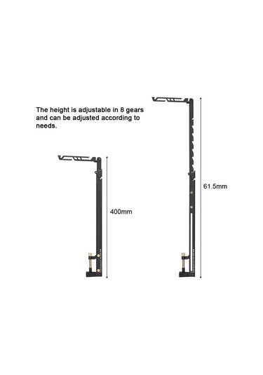 Shinetrip Açık Taşınabilir Kamp Işık Rafı Ölçeklenebilir Çok Siyah