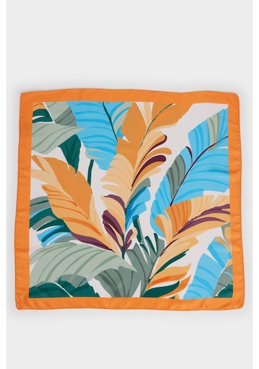 Defacto Kadın Desenli Fular G1577ax25wnog203 Turuncu