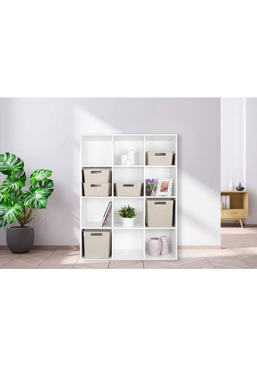 El Casa 2 Adet, 23 Litre Depolama Kutuları Depolama İçin 2 Adet, 23 Litrelik Kutular. 200723616 Kahverengi-gri