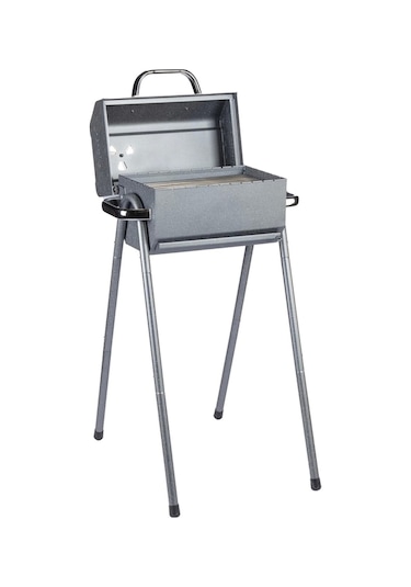 Igrıll Barbekü Cube 402 Mm Kömürlü Mangal Gri