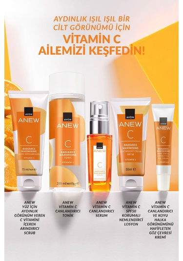 Avon Anew Radiance Maximising Mikro Dermabrazyon Vitamin C Arındırıcı Scrub 75 ML