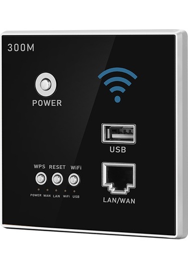 Maiyame 86 Tipi Duvar Tipi Kablosuz Router 300mbps Hızlı Aktarım Wps Şifreleme Ev Otel Akıllı Evler İçin Altın