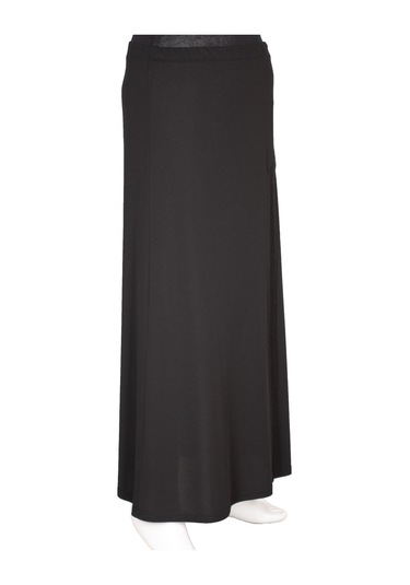 Hesna Kadın Talia Büyük Beden Sim Pervazlı Astarlı Siyah Çan Etek 001