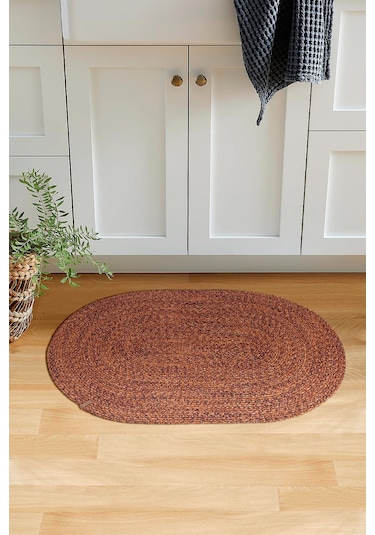 Cesta El Yapımı Örgü Kiremit Kilim 50x80 4034 Kiremit